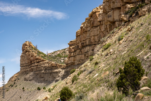 Edge of Cuesto Wall Erodes in Mesa Verde