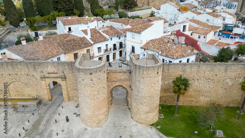 vista de la ciudad monumental de Ronda en la provincia de Málaga, Andalucía