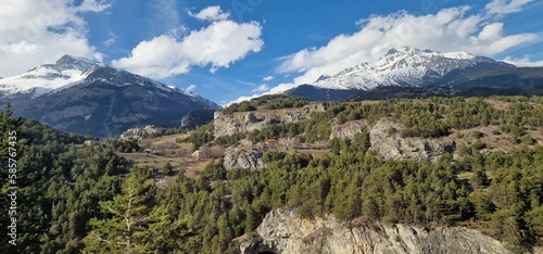 The fort Victor Emmanuel is located Aussois, in Savoie, 38 km east of Saint-Jean de Maurienne and 8 km northeast of Modane. photo