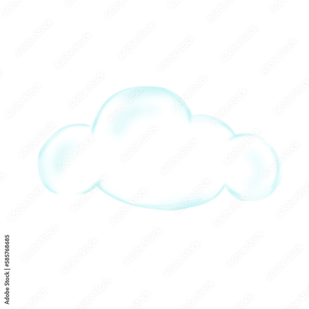 blue cloud concept