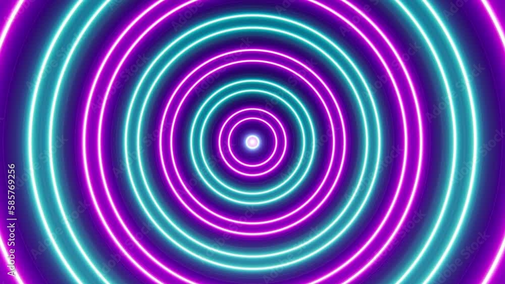 Glowing Purple and Cyan Circle Lights Glowing Purple and Cyan Circle Lights