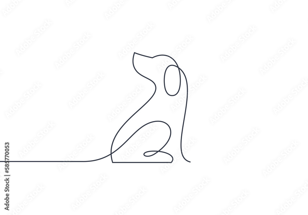 linear dog silhouette vector. dog logo icon template
linear dog silhouette vector. dog logo icon template
