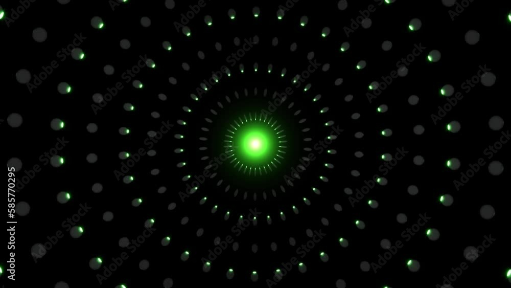 Glowing green circle dot lights overlay background Glowing green circle dot lights overlay background