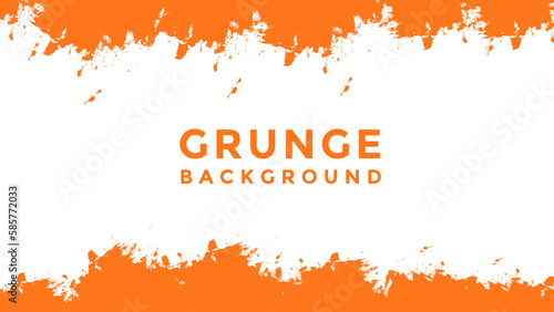 Abstract Orange Grunge Texture In White Background Good Use For Banner Or Presentation