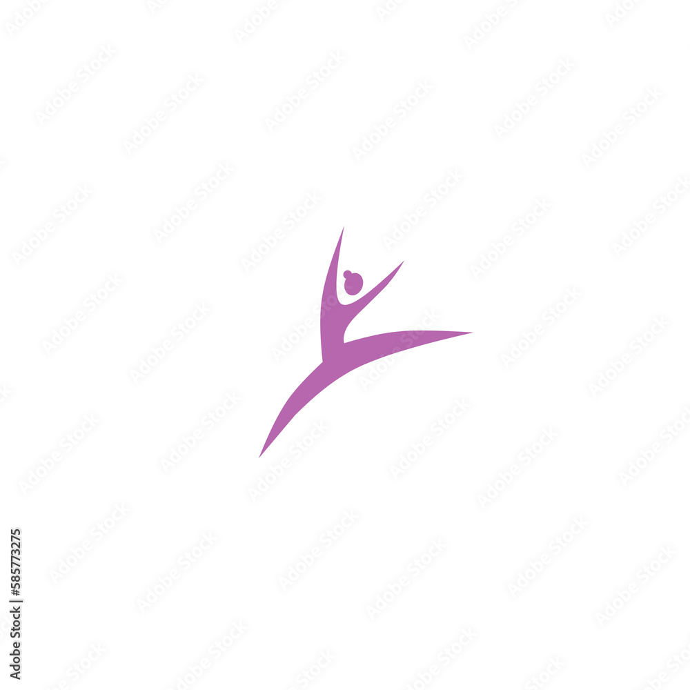 Fototapeta premium international dance day icon, simple icon dance with elegance concept