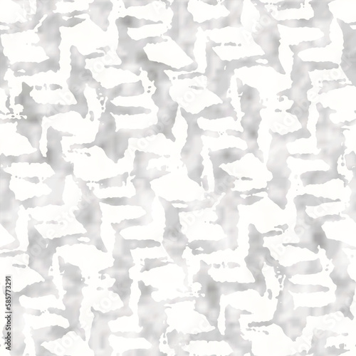 Gray Watercolor-Dyed Effect Textured Camouflage Pattern