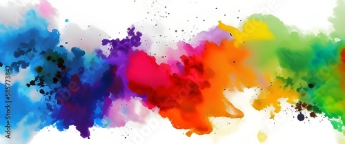 colorful ink splashes 2