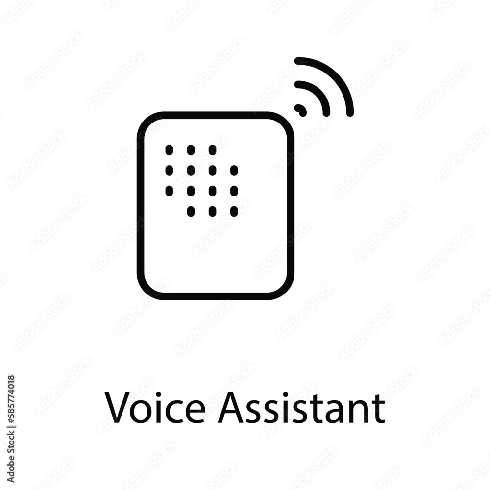 Voice assistanticon design stock illustration Voice assistanticon design stock illustration