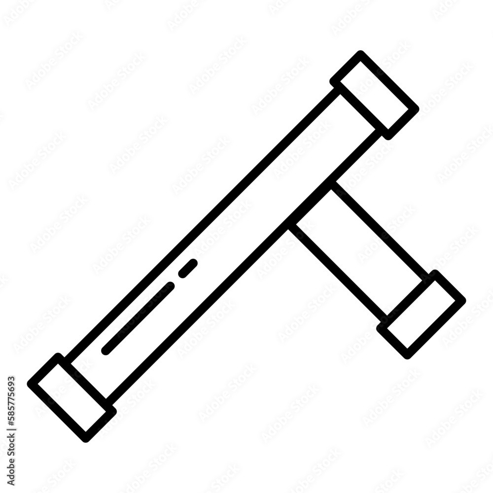 Baton Outline Icon Baton Outline Icon