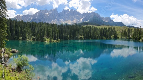 Lake in the mountain 