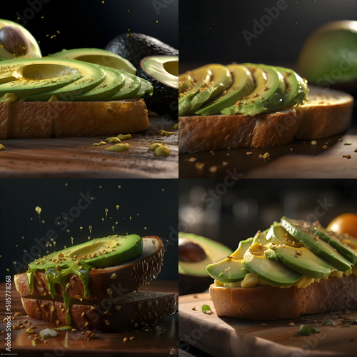 avocado toast.ai generative photo