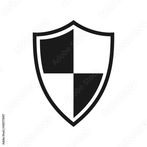 Free Download Shield graphic icon. Shield isolated sign on white background. Protection symbol. Vector illustration - GFXLoad