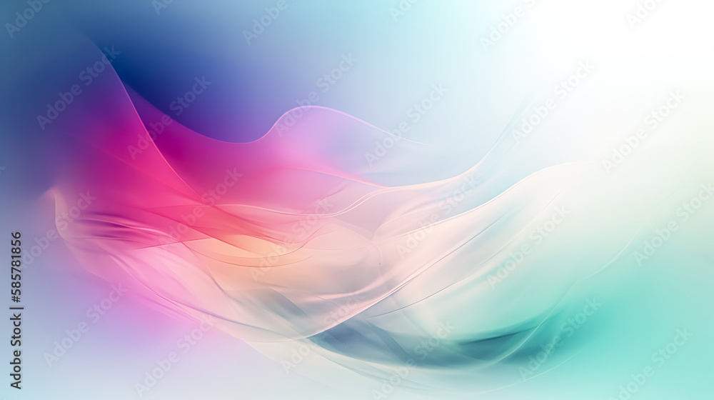 Obraz premium Abstract blurred multi colored background, generative AI.