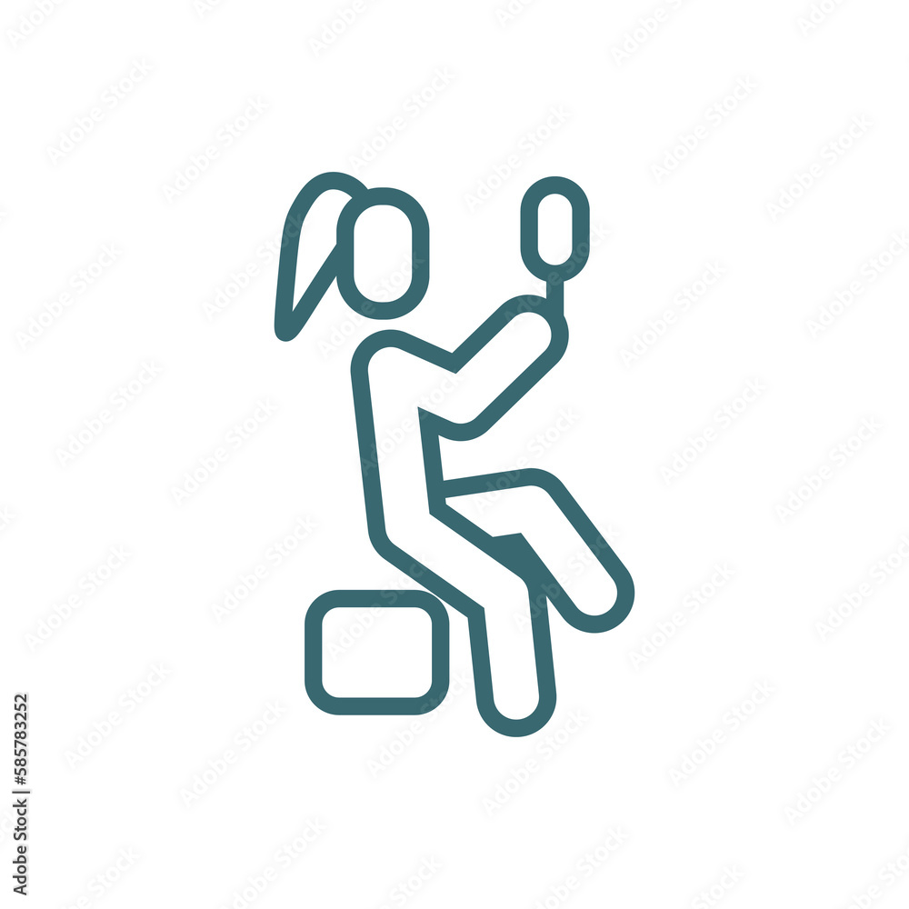 pretty human icon. Thin line pretty human icon from feeling and reaction collection. Outline vector isolated on white background. Editable pretty human symbol can be used web and mobile pretty human icon. Thin line pretty human icon from feeling and reaction collection. Outline vector isolated on white background. Editable pretty human symbol can be used web and mobile