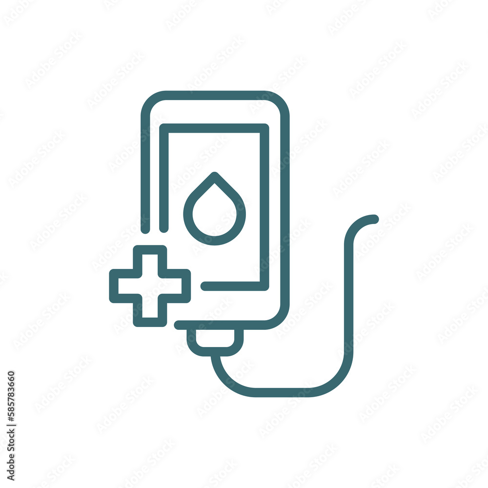 transfusion icon. Thin line transfusion icon from medical collection. Outline vector isolated on white background. Editable transfusion symbol can be used web and mobile transfusion icon. Thin line transfusion icon from medical collection. Outline vector isolated on white background. Editable transfusion symbol can be used web and mobile