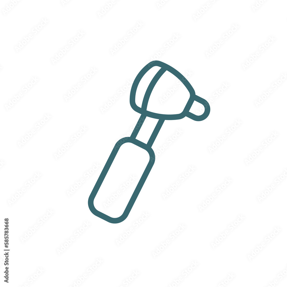 otoscope icon. Thin line otoscope icon from medical collection. Outline vector isolated on white background. Editable otoscope symbol can be used web and mobile otoscope icon. Thin line otoscope icon from medical collection. Outline vector isolated on white background. Editable otoscope symbol can be used web and mobile