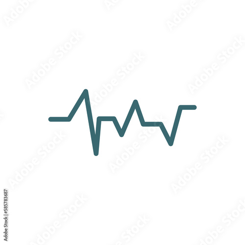 lifeline icon. Thin line lifeline icon from medical collection. Outline vector isolated on white background. Editable lifeline symbol can be used web and mobile