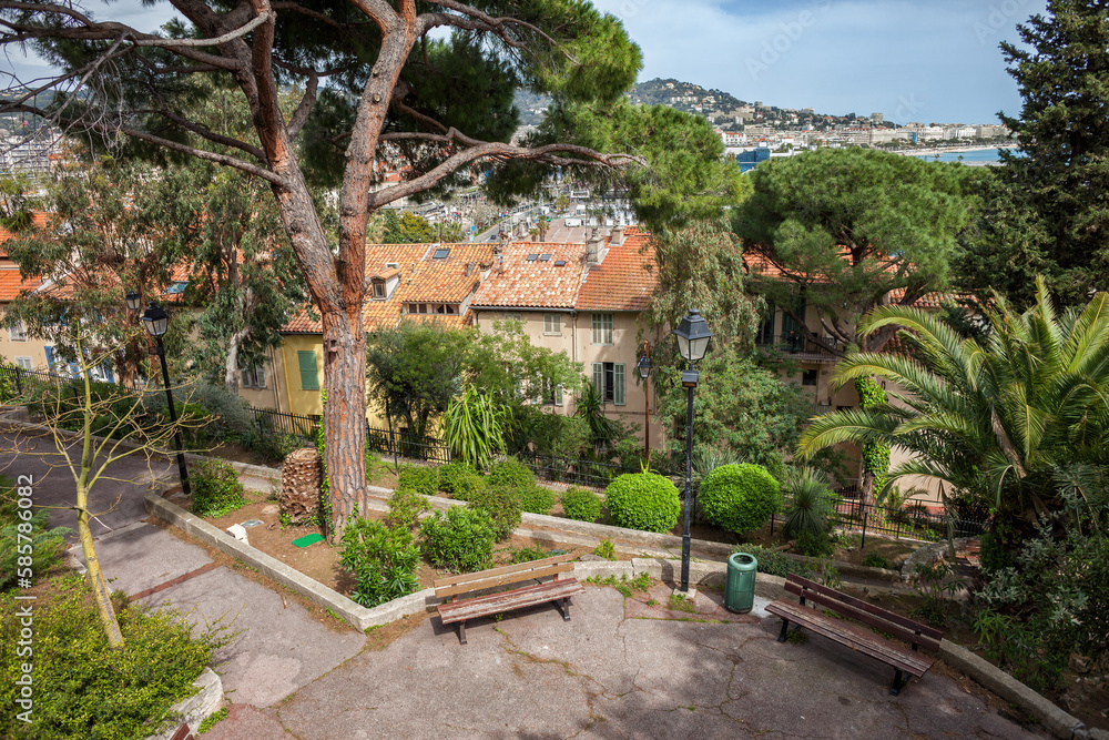 Square In Cannes Old Town On French Riviera In France Square In Cannes Old Town On French Riviera In France