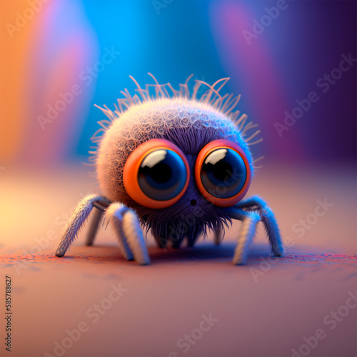 spider, cute, for children, generated A.I