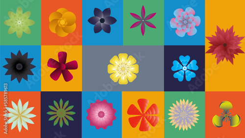 Can you smell summer?
Enjoy set of vibrant flowers