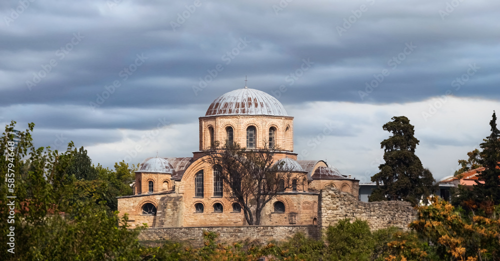 Church of Panagia Theotokos Cosmosoteira byzantine monastery at Feres Evros Thrace Greece.