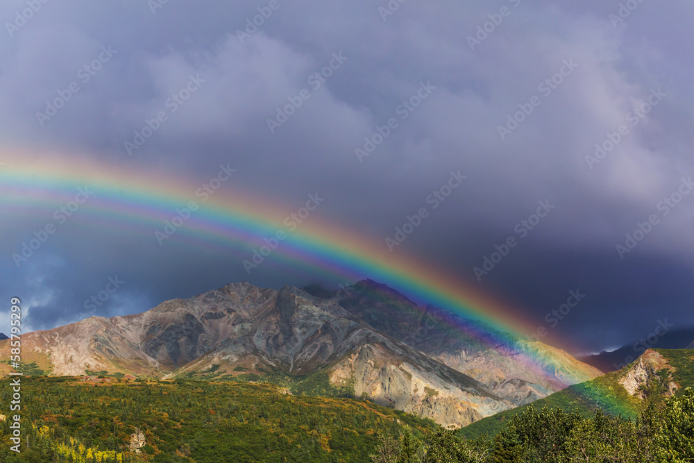 Rainbow in mountains Rainbow in mountains