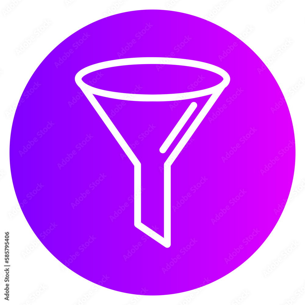 funnel gradient icon funnel gradient icon