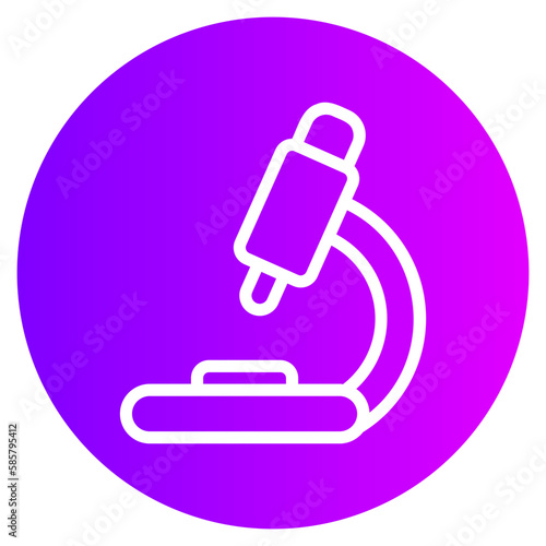 microscope gradient icon