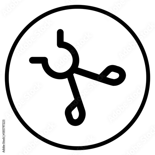 tongs glyph icon