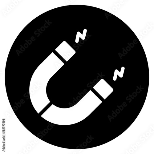 magnet glyph icon