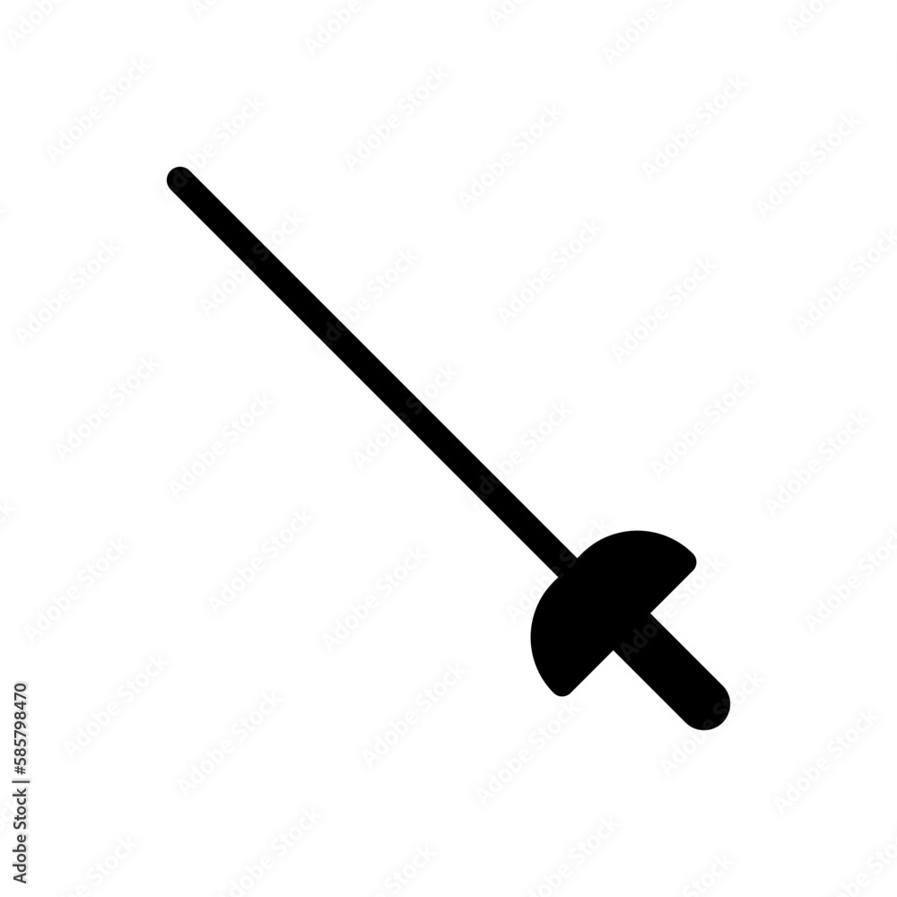 Fencing rapier. Fencing epee. Vector. Stock Vector Adobe Stock