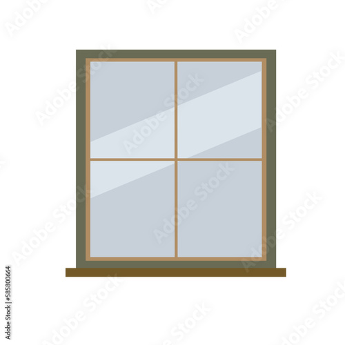 Flat vector design of window.