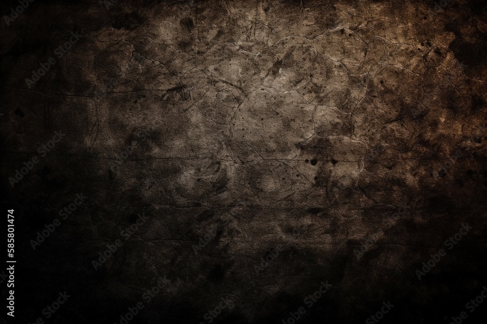 grungy textured wall with a black background. Generative AI
