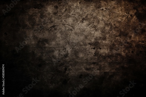 grungy textured wall with a black background. Generative AI © AkuAku
