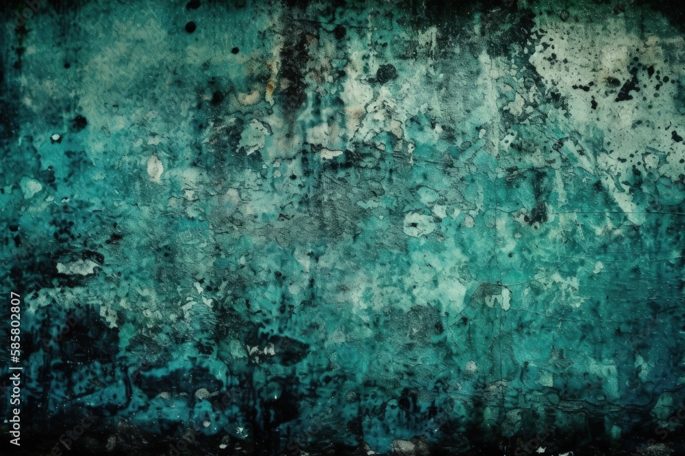 colorful, textured and grungy wall covered in layers of paint. Generative AI