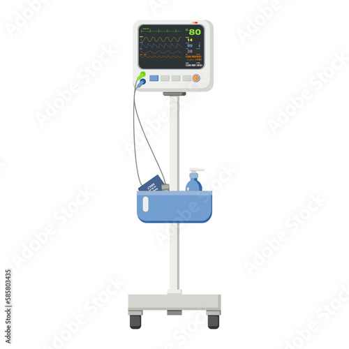 Patient monitoring machines or equipment used to constantly monitor patients through various vital signs and warning systems to detect and record changes in patient wellbeing. Critical Monitoring. 