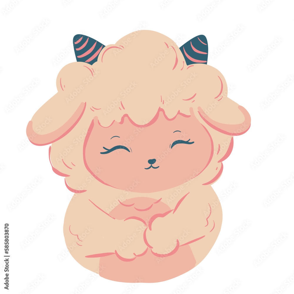 Eid Al-Adha Sheep Character Eid Al-Adha Sheep Character