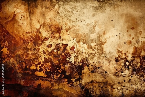 dirty and rusted wall. Generative AI