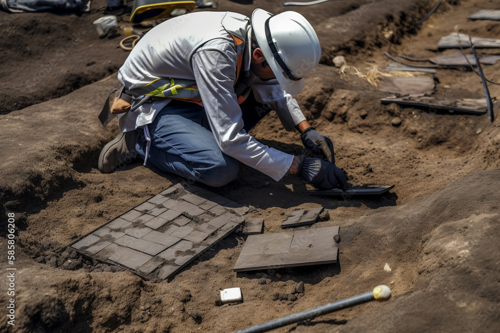 A concept from the past becomes a reality of the future as archaeologists uncover old solar panel technology, inspiring new ideas in alternative energy. Generative AI A concept from the past becomes a reality of the future as archaeologists uncover old solar panel technology, inspiring new ideas in alternative energy. Generative AI