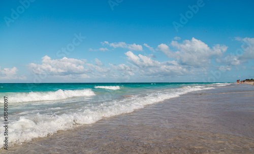 Atlantic waves on Varadero beach.