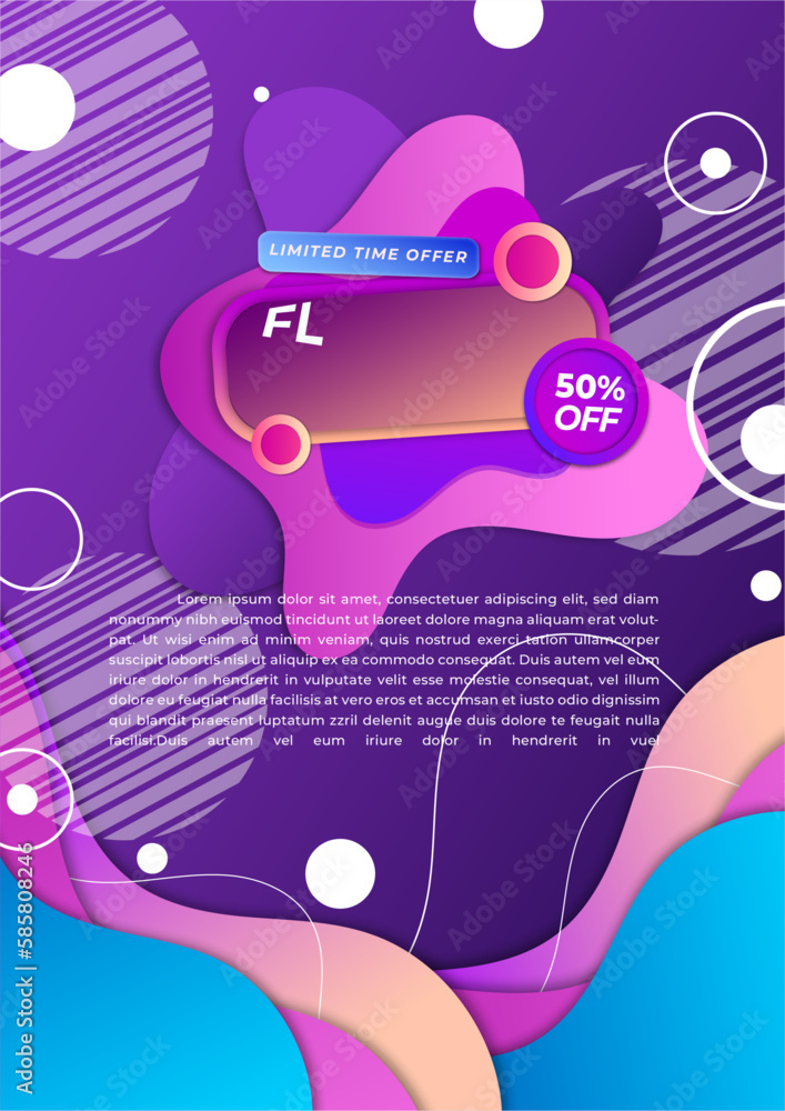 Vertical poster template for super sale Vertical poster template for super sale