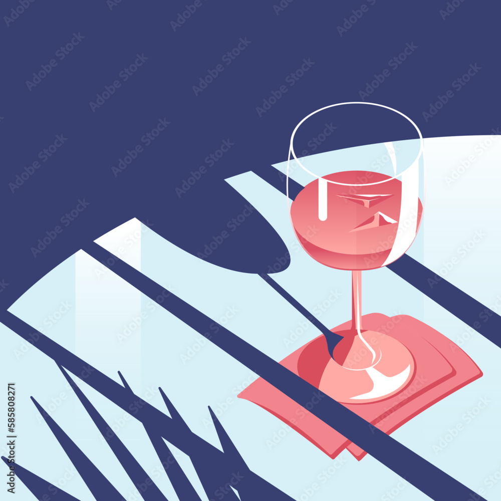 Red Wine Illustration