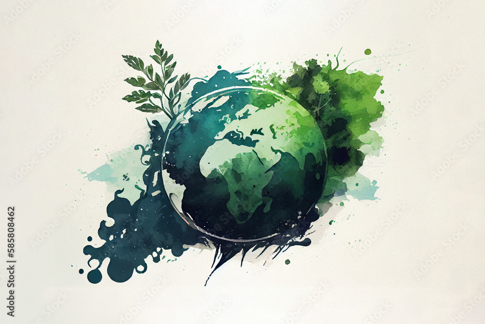 Vector sketch of earth planet. Eco concept. Earth day concept. vintage Illustration of Earth Globe with plants and trees. Earth Nature illustration. Generative Ai Vector sketch of earth planet. Eco concept. Earth day concept. vintage Illustration of Earth Globe with plants and trees. Earth Nature illustration. Generative Ai