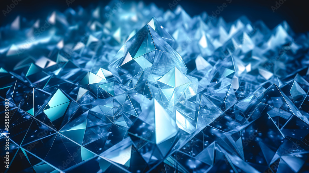 Abstract blue background with many small details, generative AI. Abstract blue background with many small details, generative AI.