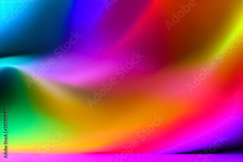Abstract blurred color gradient background. Gradient design, fluid, iridescent, holographic, element for backgrounds, wallpapers, covers, ui design, banner, poster, mobile apps. generative ai
