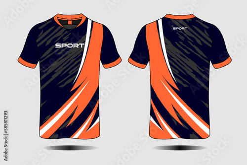 Sports jersey and t-shirt template sports jersey design vector. Sports design for football, racing, gaming jersey. Vector