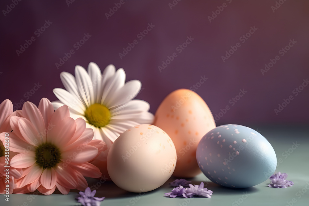 Easter image for greeting cards or similar, made with a generative AI Easter image for greeting cards or similar, made with a generative AI
