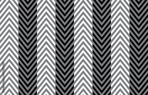Seamless abstract pattern ,Decorative ornament, figurative design template with with black white striped lines