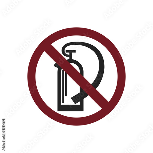 Fire extinguisher sign icon. Warning symbol modern, simple, vector, icon for website design, mobile app, ui. Vector Illustration