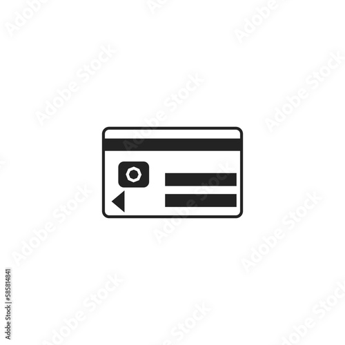 Credit card icon. Payment symbol modern  simple  vector  icon for website design  mobile app  ui. Vector Illustration